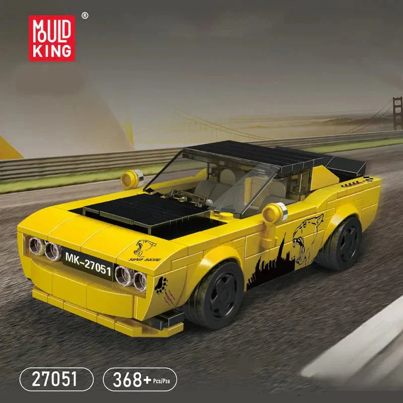 Mould King 27051 - Mini Retro Muscle Coupe - vue 2 | Power Blockz