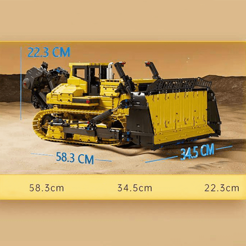 Mould King 17049 - RC Bulldozer - Ultimate Edition - vue 10 | Power Blockz