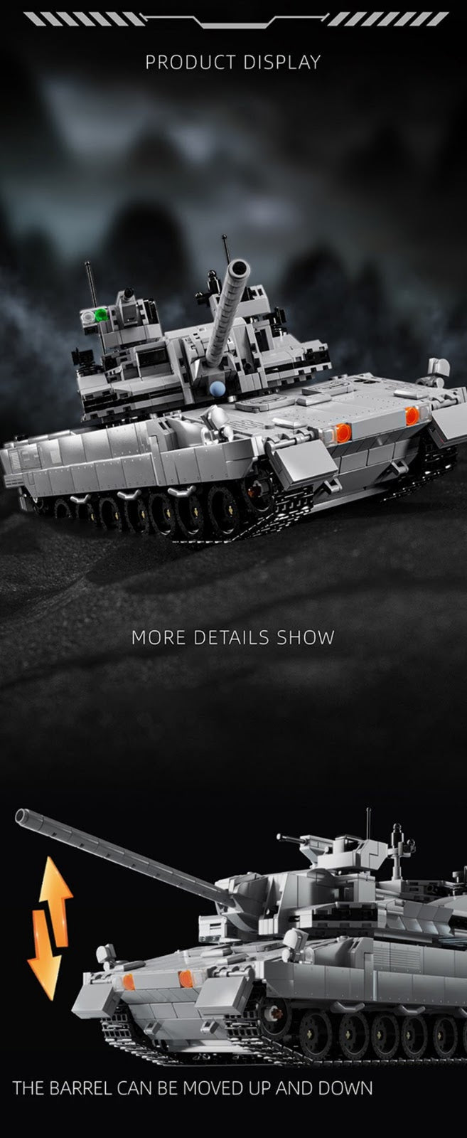 12GO 96002 - Enhanced Main Battle Tank - vue 2 | Power Blockz