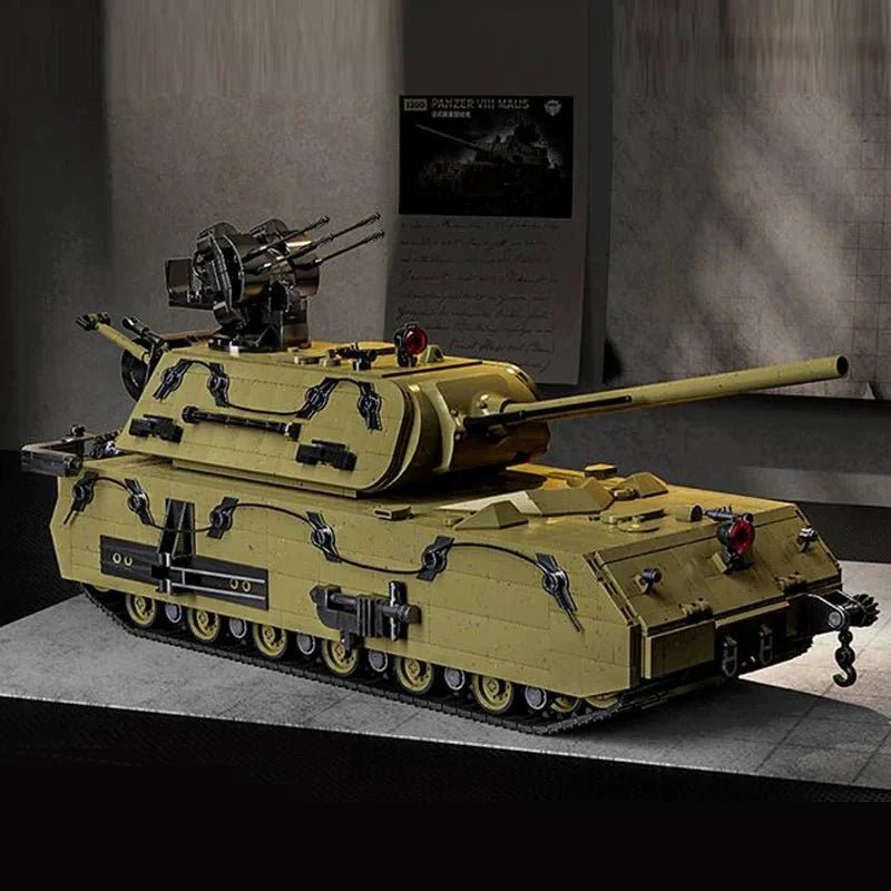 12GO 98001 - Panzer VIII Maus Tank Military - vue 14 | Power Blockz