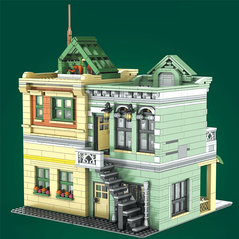 Mould King 16023 - French Restaurant - vue 3 | Power Blockz