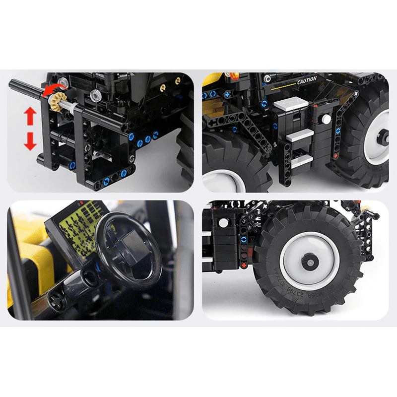Mould King 17019 - High-Speed Farm Tractor - vue 9 | Power Blockz