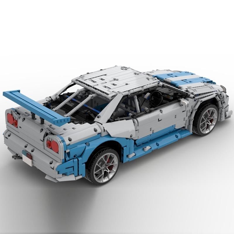 Power Blockz R34 GTR JDM - Stickers included - JDM R34 Coupé 'Godzilla' - vue 12 | Power Blockz
