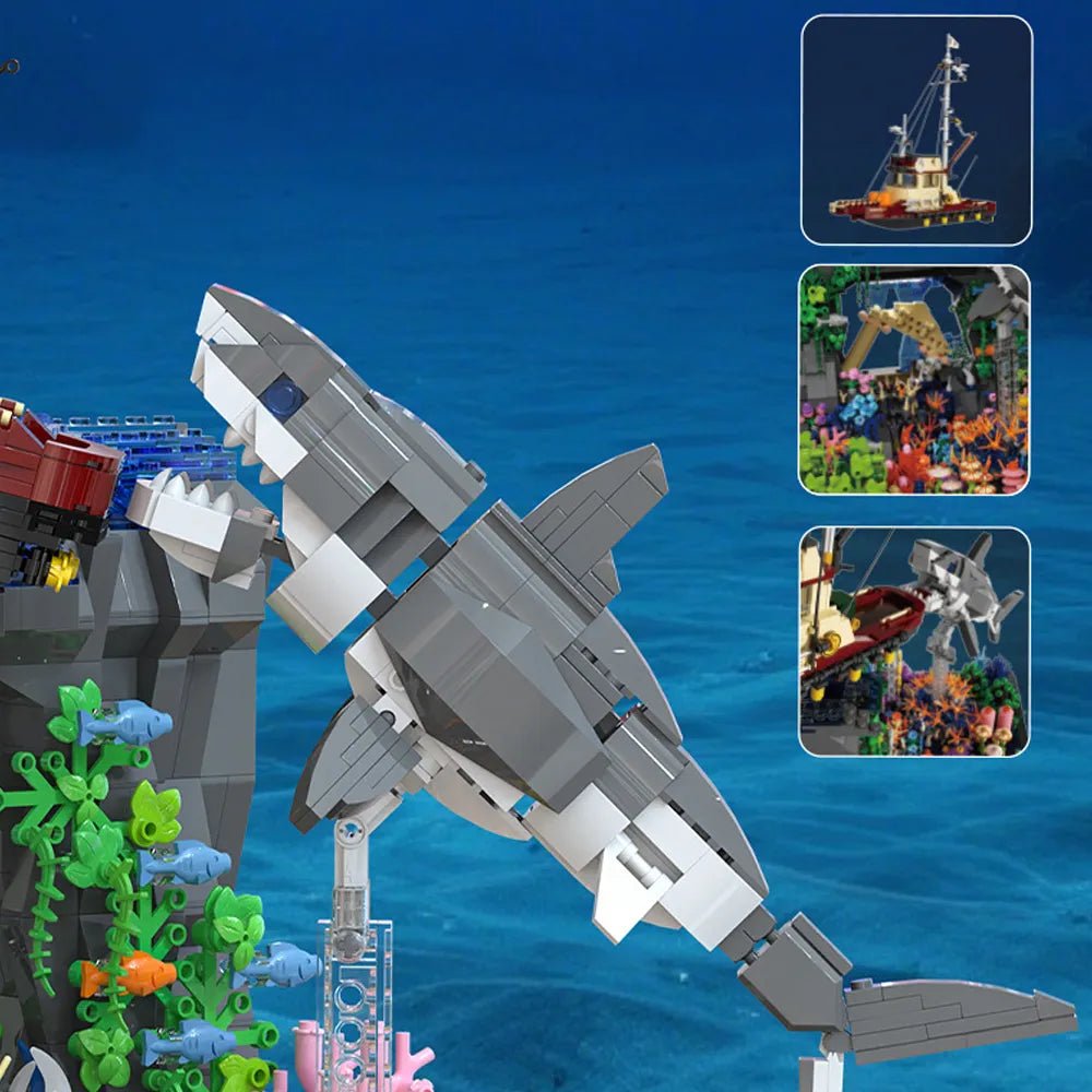 Xbert 66067 - Great White Sharks Attack - vue 5 | Power Blockz