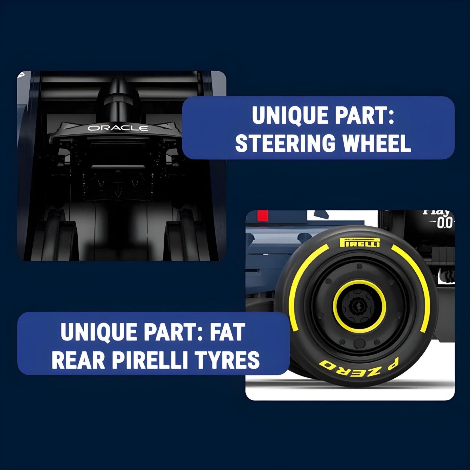 Rastar 92400 - 2023 RB19 Formula 1 Racer - vue 3 | Power Blockz