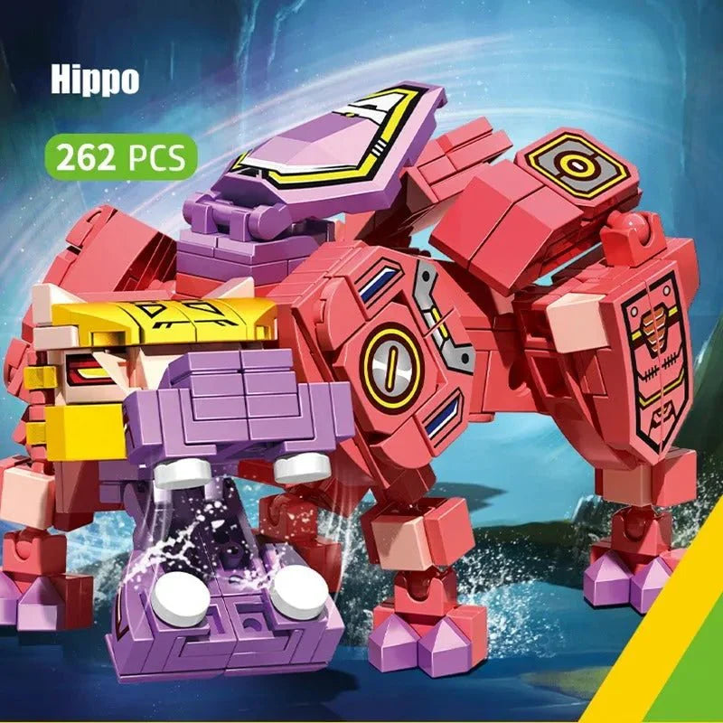 Wilderness Guardian Transforming Mecha Bricks Kids Toy | 927pcs - Wilderness Guardian Transforming Mecha Bricks Kids Toy - vue 7 | Power Blockz