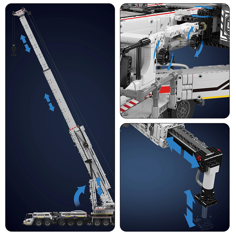 Mould King 17007 - Heavy Duty RC Crane V2 - vue 6 | Power Blockz