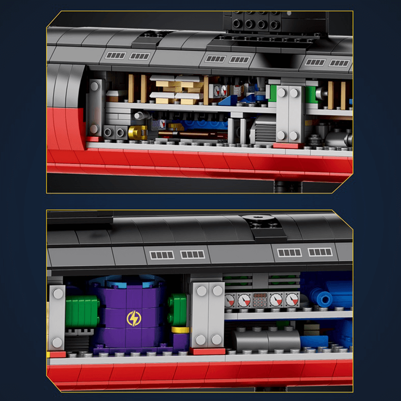 Reobrix 800 - Military Los Angeles-Class SSN Submarine - vue 6 | Power Blockz