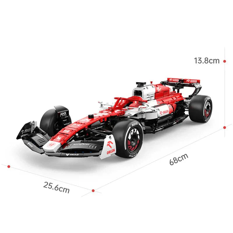 Rastar 94400 - Static Version - Official 2022 Alfa Romeo F1 - vue 18 | Power Blockz
