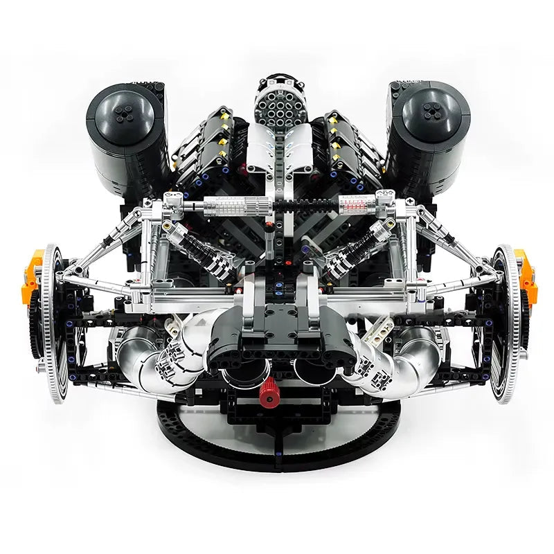 Mould King 10248 - Functional 5L V8 Engine & Powertrain - vue 8 | Power Blockz