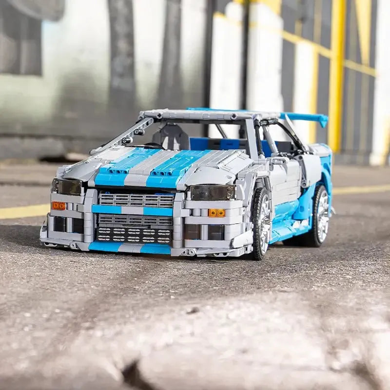Power Blockz R34 GTR JDM - Stickers included - JDM R34 Coupé 'Godzilla' - vue 4 | Power Blockz