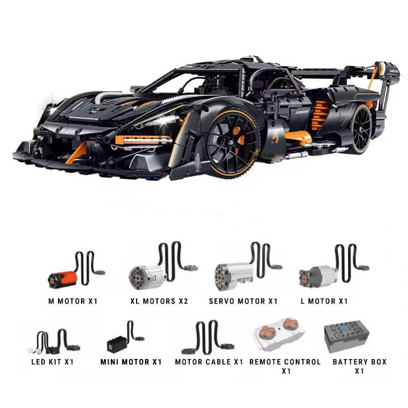 Guly 10646 - Static Version - Ultimate Senna GTR Track Hypercar - vue 8 | Power Blockz