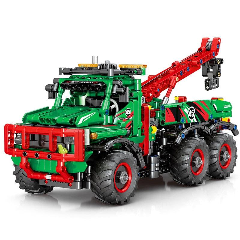 Sembo 720940 - 6x6 Crane Construction Truck | Power Blockz