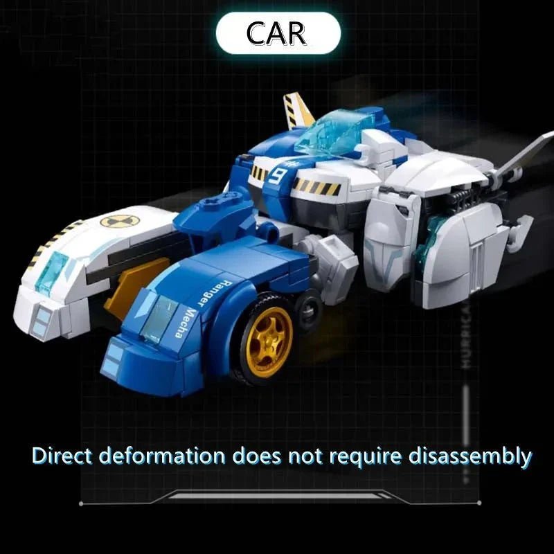 Transformer Safety Pioneer Mecha Warrior Bricks Toy | 524pcs - Transformer Safety Pioneer Mecha Warrior Bricks Toy - vue 4 | Power Blockz