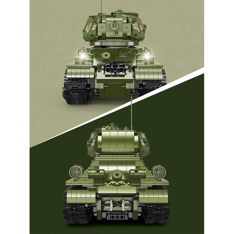 TGL T4014 - Remote Controlled T34 Tank - vue 3 | Power Blockz