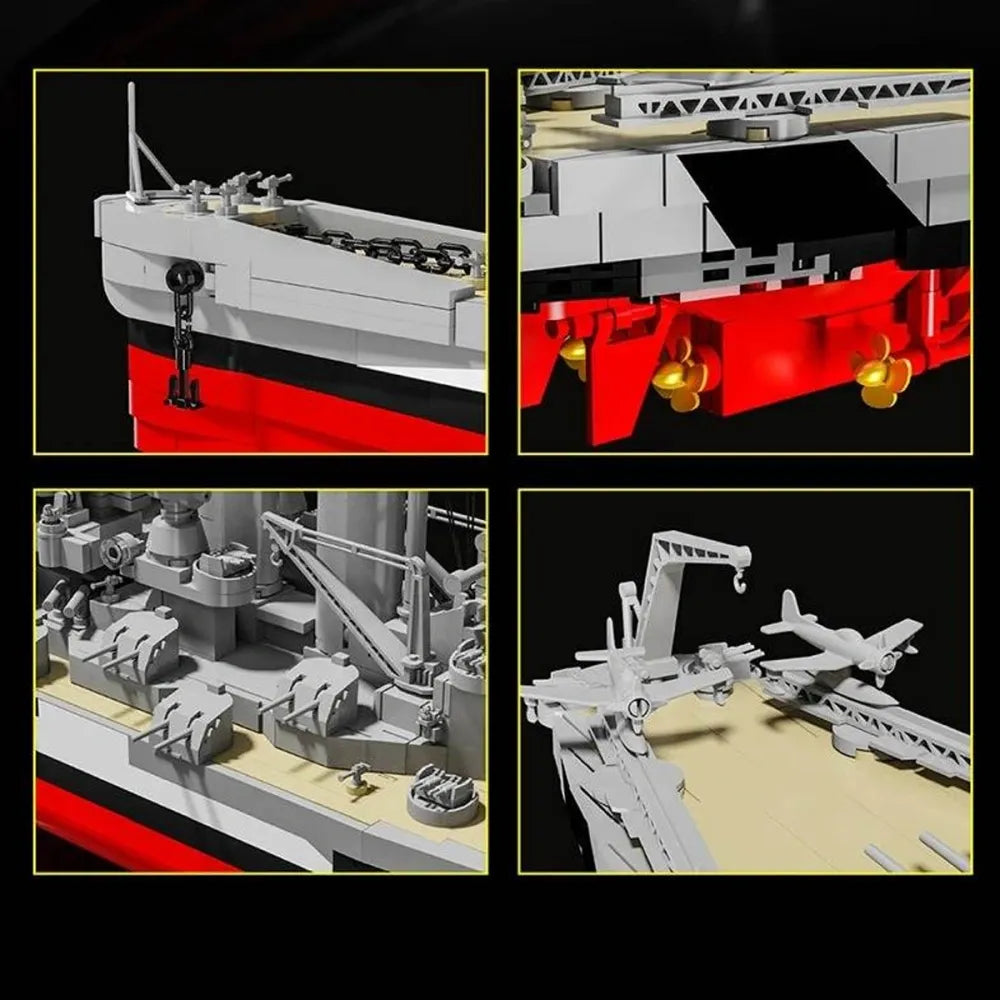 12GO 98008 - The North Carolina Battleship - vue 4 | Power Blockz
