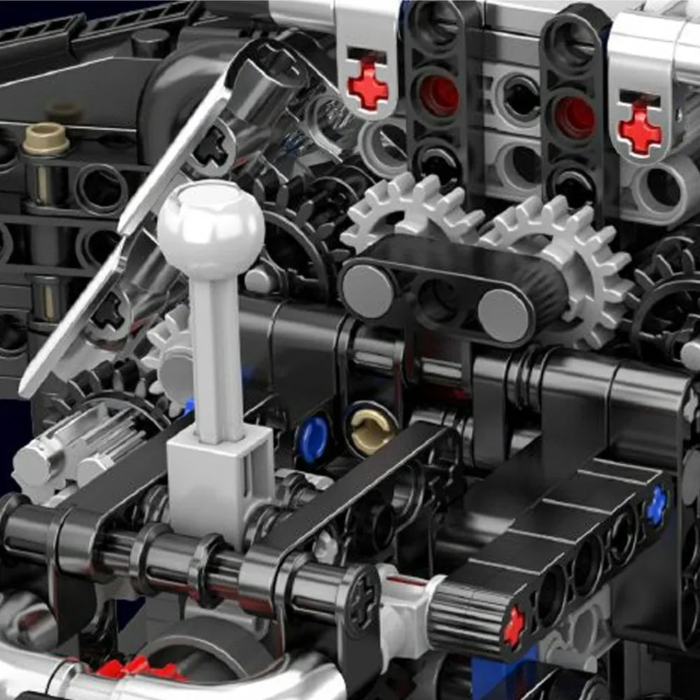 Mould King 10230 - A8 W12 Motorized Engine - vue 3 | Power Blockz