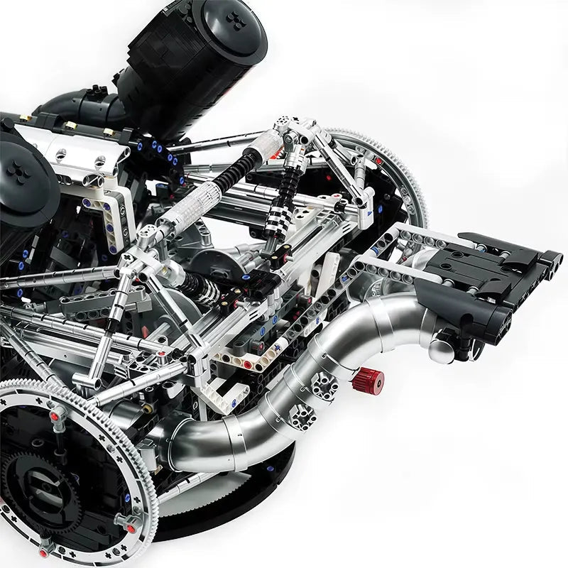 Mould King 10248 - Functional 5L V8 Engine & Powertrain - vue 11 | Power Blockz