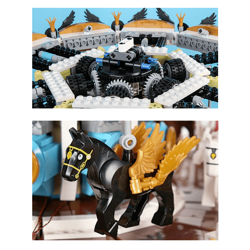 Mould King 11011 - Motorised Merry Go Round - vue 7 | Power Blockz