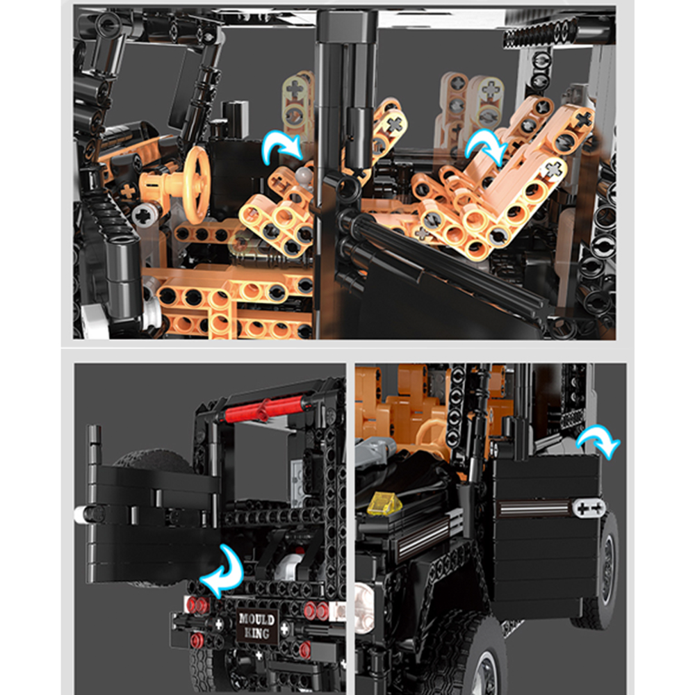 Mould King 13068 - Adventure Black G63 4x4 Remote Control - vue 3 | Power Blockz