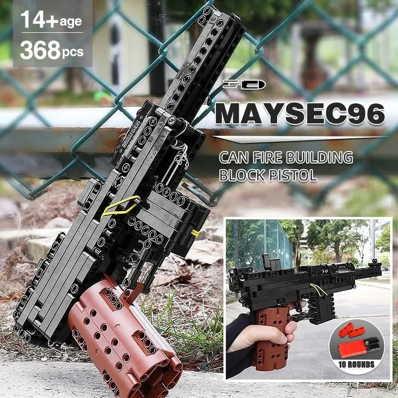 Mould King 14011 - Mauser C96 - vue 7 | Power Blockz
