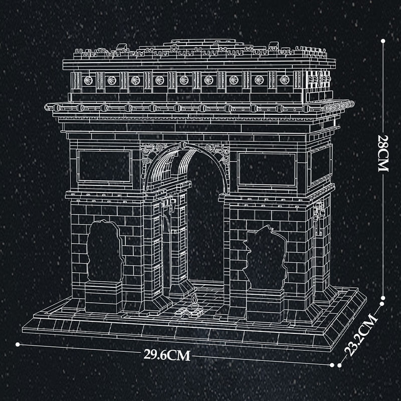 Reobrix 66024 - Arc de Triomphe - vue 3 | Power Blockz