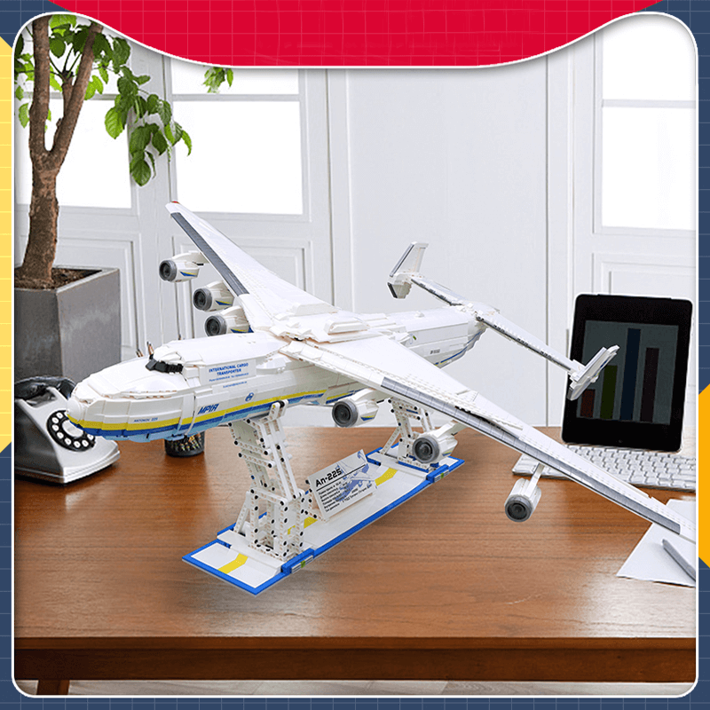 Jiestar 57014 - Antonov 225 With Stand - vue 3 | Power Blockz