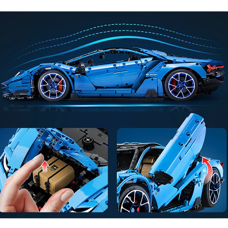 CaDa C61041 - Centenario Blue Hypercar Edition - vue 11 | Power Blockz