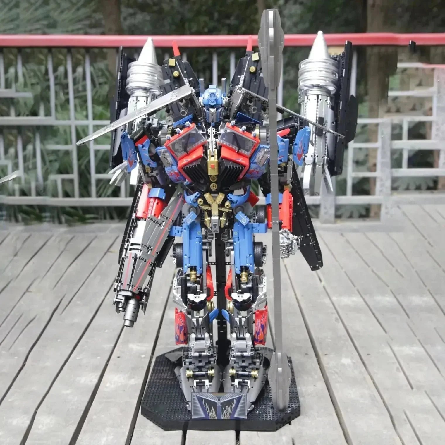 KBOX V5006 - DJ Rambo Man Mecha Transformer Robot - vue 6 | Power Blockz