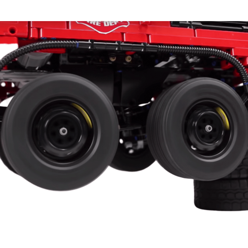 Mould King 19004S - Pneumatic Airport Rescue Truck - vue 10 | Power Blockz