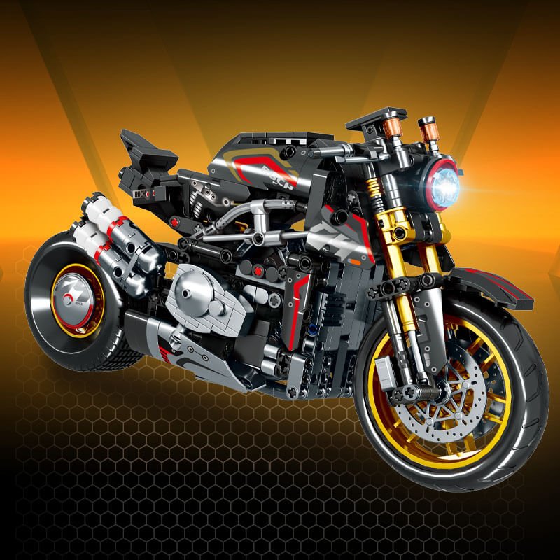 Leibao 8161 - Carbon Naked Streetfighter - vue 4 | Power Blockz