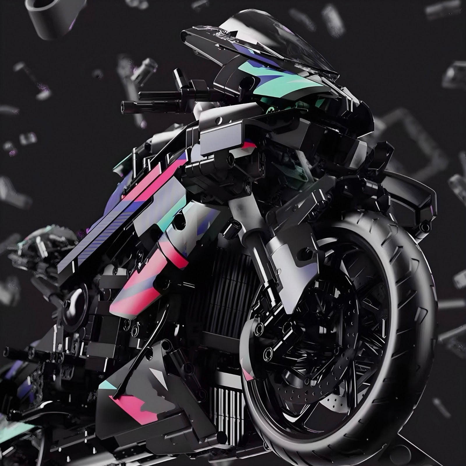 Power Blockz 88015H - BMW S1000RR Cyberpunk - vue 3 | Power Blockz