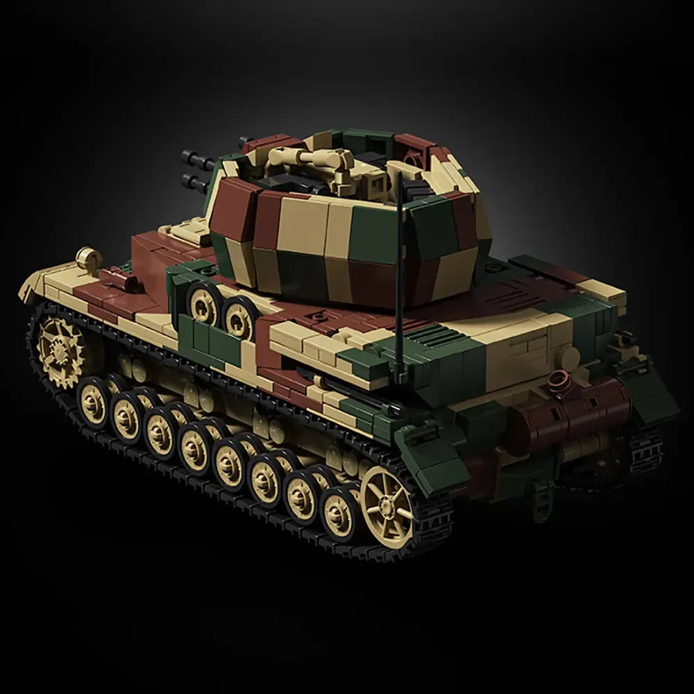 12GO 97031 - Wirbelwind Flakpanzer IV Tank - vue 2 | Power Blockz