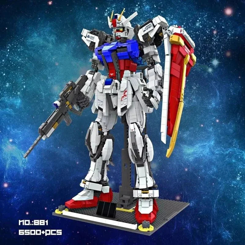 881 GAT-X105 - Movie Robot Warrior Mech Bricks Toy - vue 4 | Power Blockz