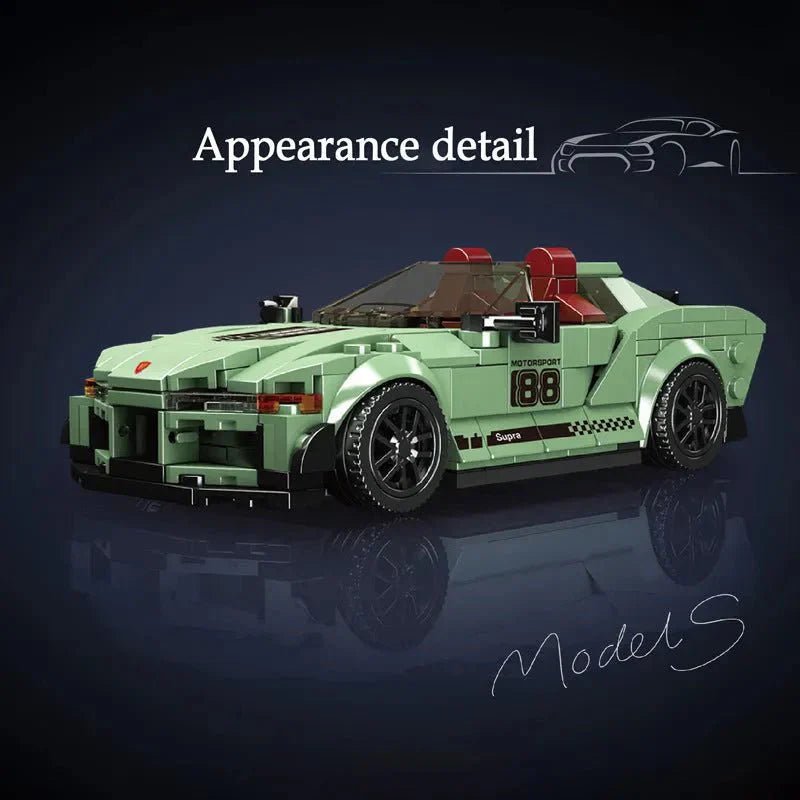 Mould King 27046 - Mini JDM Turbo Sport Coupe - vue 3 | Power Blockz