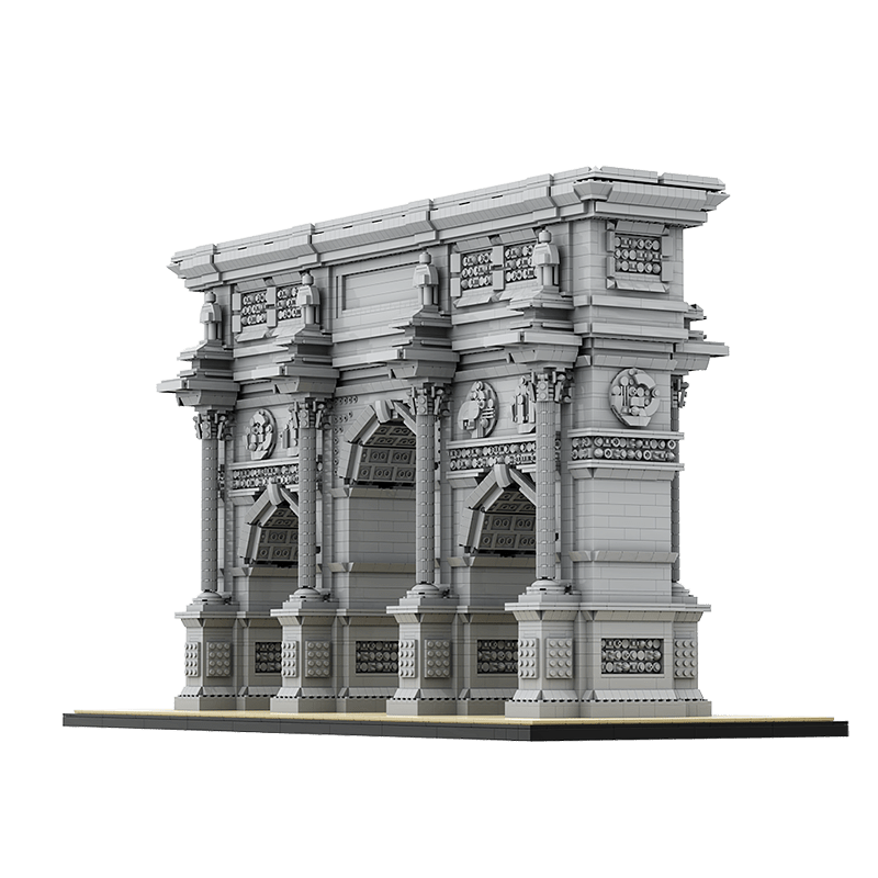 GOBRICKS MOC A0897 - The Ultimate Arc de Triomphe du Carrousel | Power Blockz