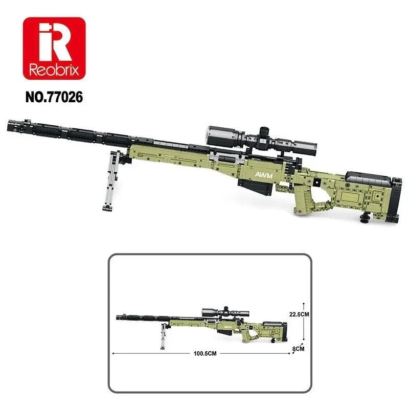 Reobrix 77026 - Military Super Magnum AWM - vue 5 | Power Blockz