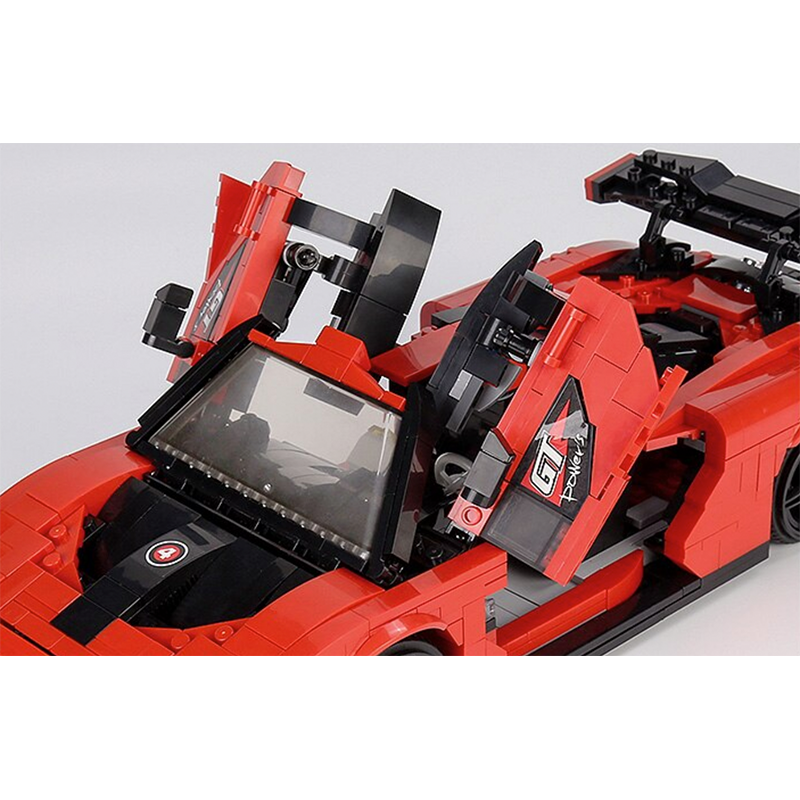 Mould King 10007 - British Senna GTR Luxury Hypercar - vue 4 | Power Blockz