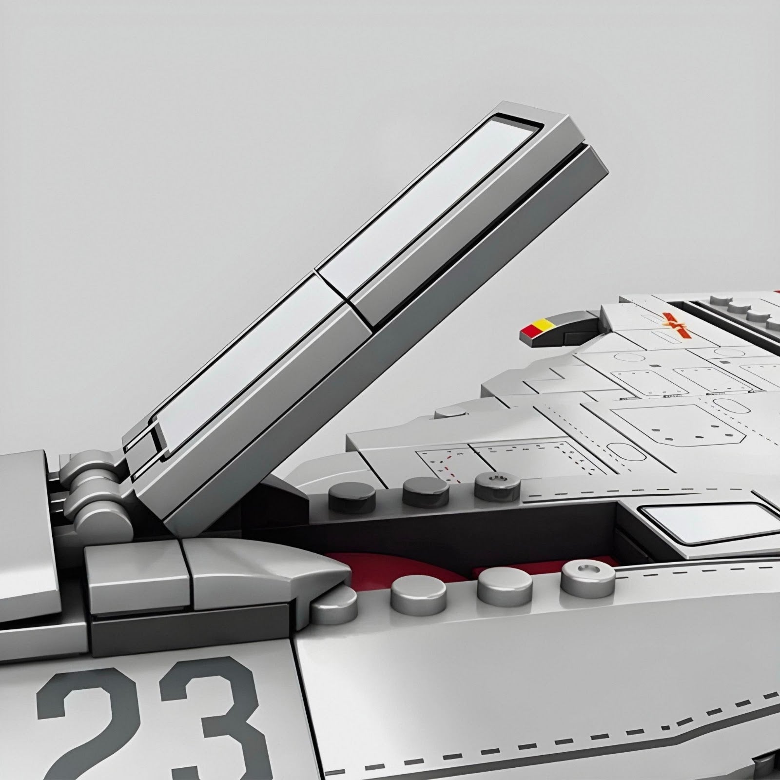Reobrix 33023 - J-15 Fighter Aircraft - vue 3 | Power Blockz