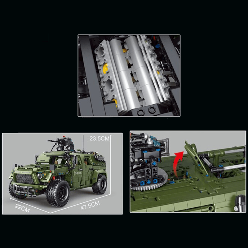 TGL T4015 - Remote Controlled Armoured Raid Vehicle - vue 8 | Power Blockz