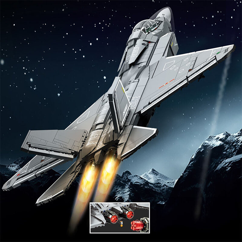 Sembo202284 - J-35 Supersonic Fighter Jet - vue 4 | Power Blockz