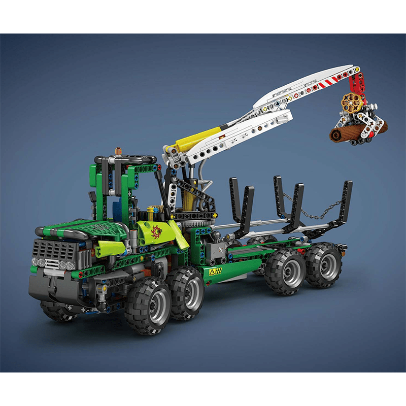 Mould King 19006 - Pneumatic Forestry Harvester - vue 5 | Power Blockz