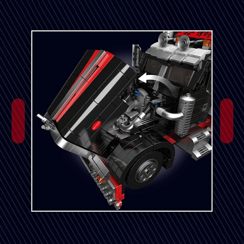 Mould King 10037 - Rugged American Pickup - vue 6 | Power Blockz