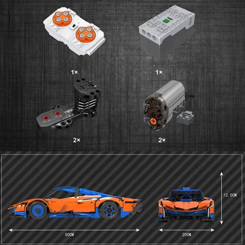 Mould King 13098 - British Sabre Racer Remote Control - vue 7 | Power Blockz