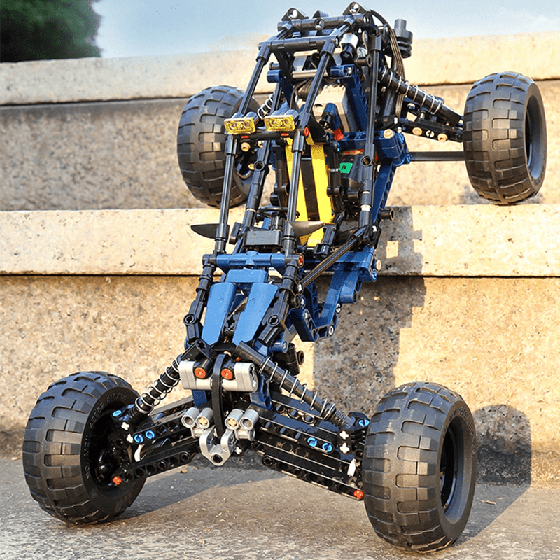 Mould King 18018 - Desert Sand Rally Buggy - vue 3 | Power Blockz