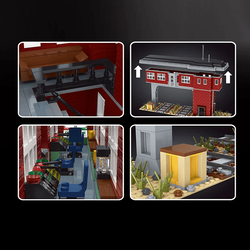 Mould King 12009 - Railway Signal Station - vue 5 | Power Blockz