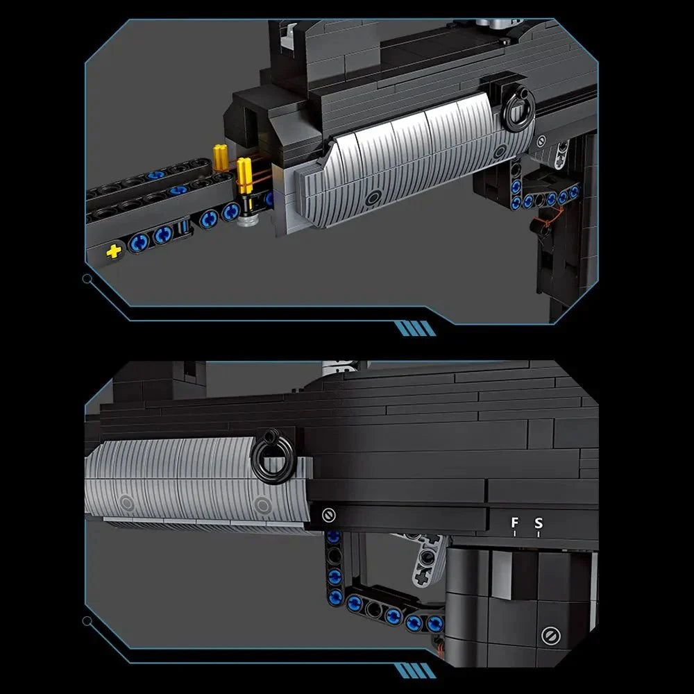 Jiestar 58021 - Tech UZI Sub Machine - vue 9 | Power Blockz