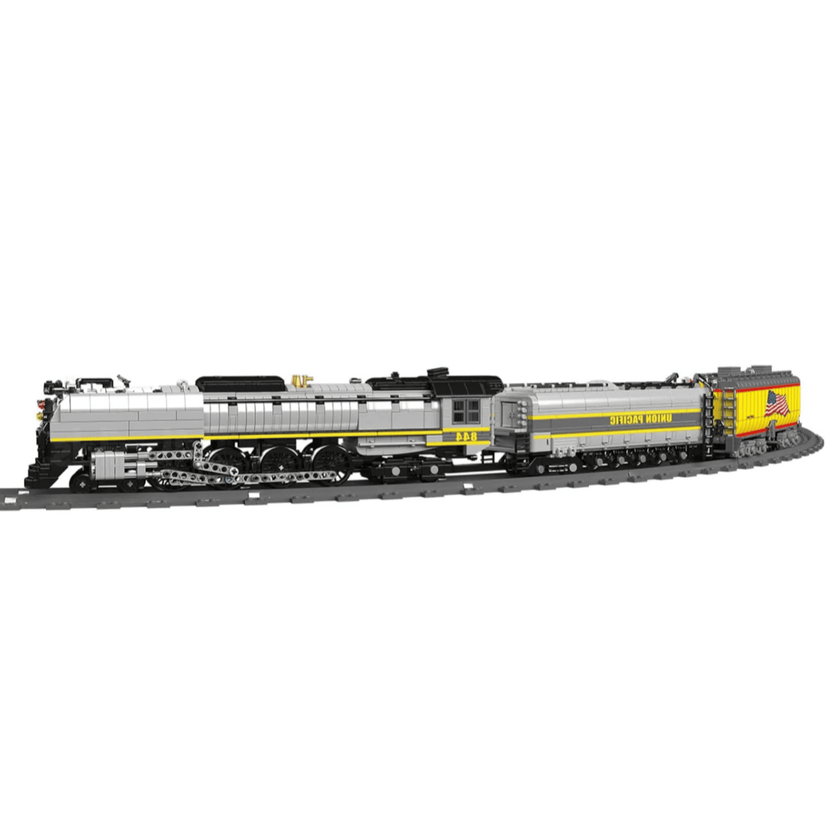 Mould King 12031 - Union Pacific 844 Locomotive - vue 3 | Power Blockz