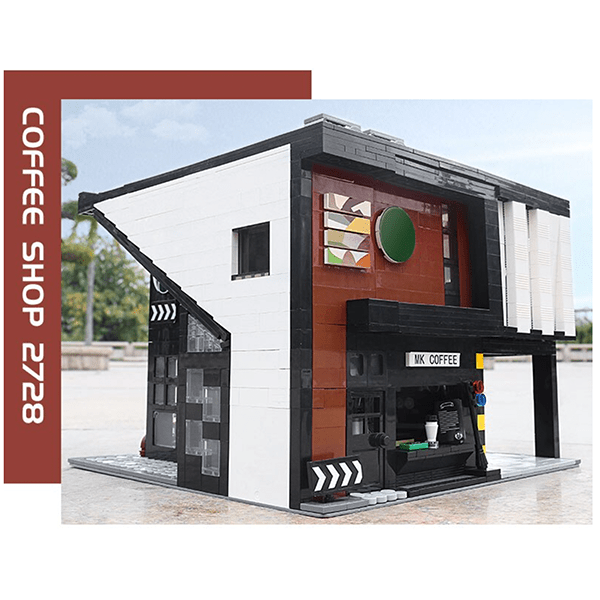 Mould King 16036 - European Modern Cafe - vue 2 | Power Blockz