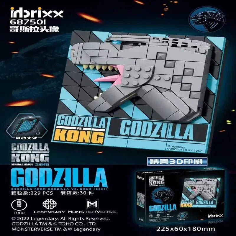 Inbrixx 687501 - Ideas Monster Godzilla Avatar 687 | 501 - vue 3 | Power Blockz